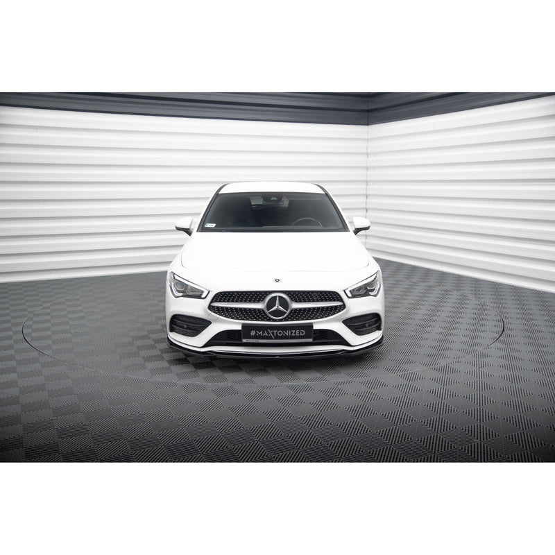 Maxton frontsplitter til Mercedes-Benz CLA A35 AMG / AMG-Line C118 – blank sort – billede 2 af 5