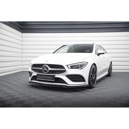 Maxton frontsplitter til Mercedes-Benz CLA A35 AMG / AMG-Line C118 – blank sort – billede 1 af 5