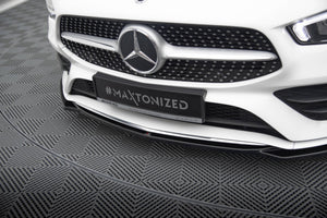 Maxton frontsplitter til Mercedes-Benz CLA A35 AMG / AMG-Line C118 – blank sort – billede 3 af 5