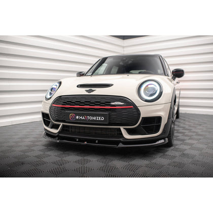 Maxton frontsplitter til Mini Cooper Clubman John Cooper Works F54 Facelift – blank sort – billede 1 af 6
