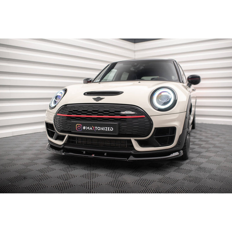 Maxton frontsplitter til Mini Cooper Clubman John Cooper Works F54 Facelift – blank sort – billede 1 af 6