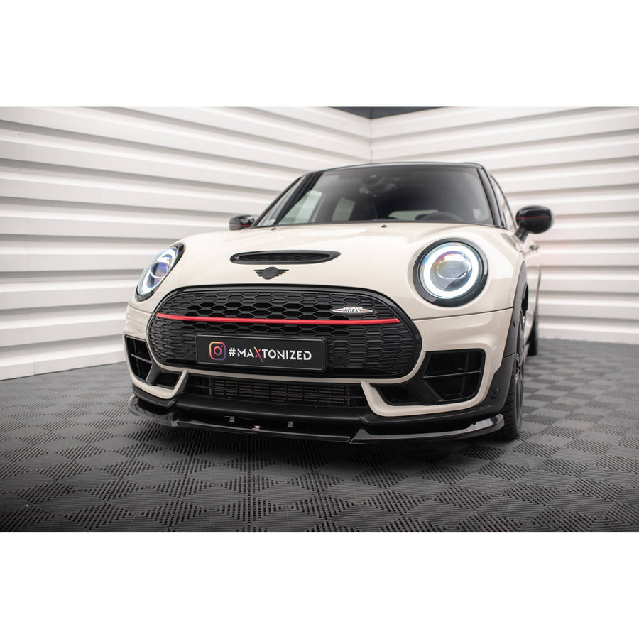 Maxton frontsplitter til Mini Cooper Clubman John Cooper Works F54 Facelift – blank sort – billede 1 af 6