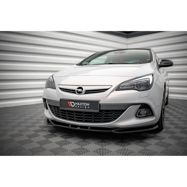 Maxton frontsplitter til Opel Astra GTC OPC-Line J – blank sort – billede 1 af 5