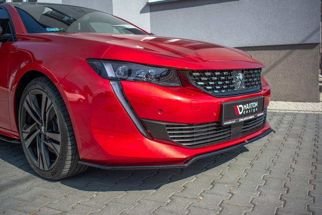 Maxton frontsplitter til Peugeot 508 GT Mk2 – blank sort – billede 2 af 7