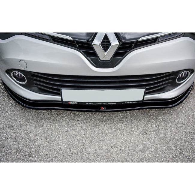 Maxton frontsplitter til Renault Clio Mk4 – blank sort – billede 1 af 6