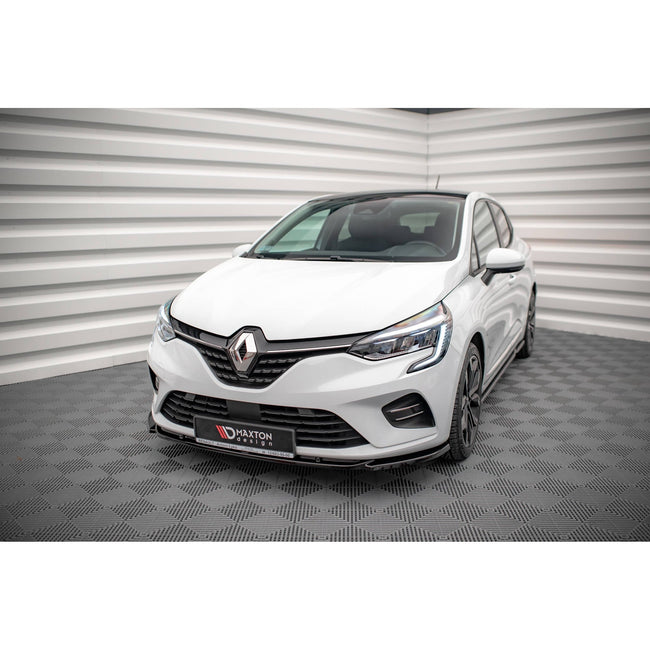 Maxton frontsplitter til Renault Clio Mk5 – blank sort – billede 1 af 5