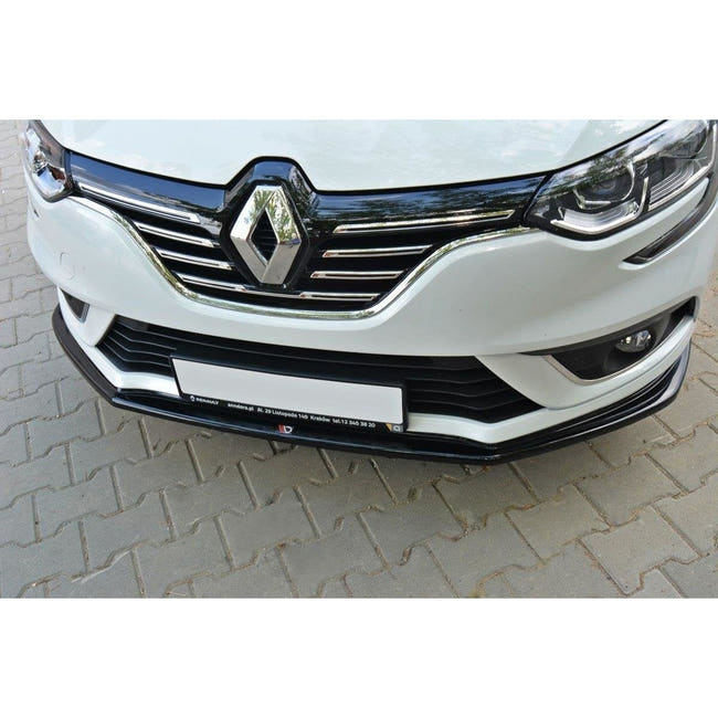Maxton frontsplitter til Renault Megane Mk4 Hatchback – blank sort – billede 1 af 6