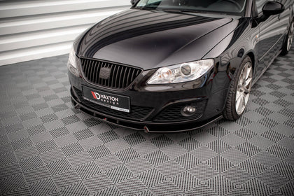 Maxton frontsplitter til Seat Exeo – blank sort – billede 3 af 5