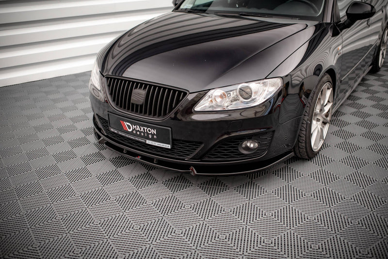 Maxton frontsplitter til Seat Exeo – blank sort – billede 3 af 5