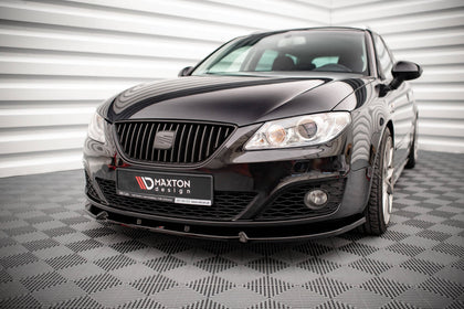 Maxton frontsplitter til Seat Exeo – blank sort – billede 1 af 5