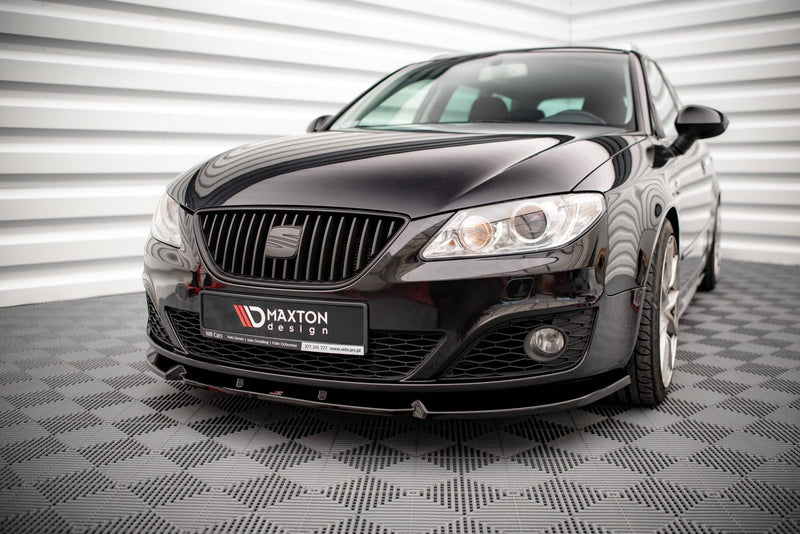 Maxton frontsplitter til Seat Exeo – blank sort – billede 1 af 5