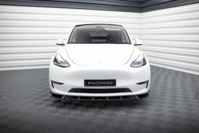 Maxton frontsplitter til Tesla Model Y – blank sort – billede 2 af 6