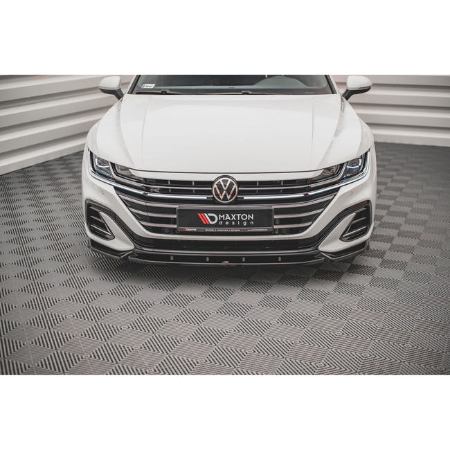 Maxton frontsplitter til Volkswagen Arteon R-Line Sedan / Shooting Brake Mk1 Facelift – blank sort – billede 2 af 4