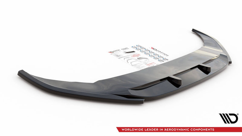 Maxton frontsplitter til Volkswagen Arteon R Sedan / Shooting Brake Mk1 Facelift – blank sort – billede 4 af 5