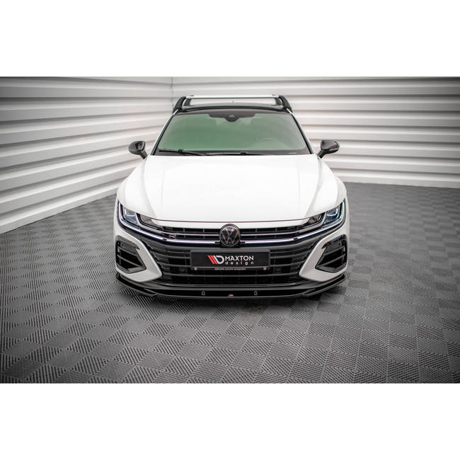 Maxton frontsplitter til Volkswagen Arteon R Sedan / Shooting Brake Mk1 Facelift – blank sort – billede 2 af 5