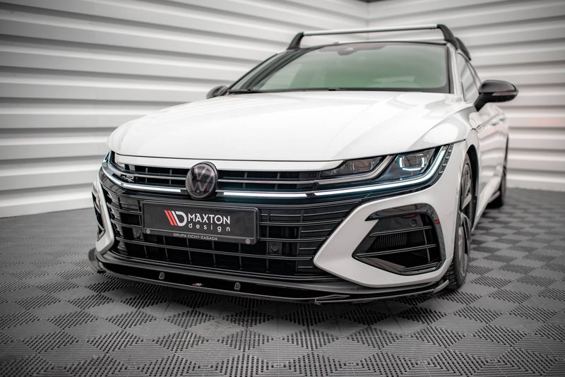 Maxton frontsplitter til Volkswagen Arteon R Sedan / Shooting Brake Mk1 Facelift – blank sort – billede 1 af 5