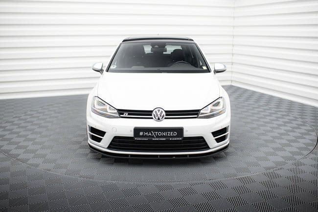 Maxton frontsplitter til Volkswagen Golf R / R-Line Mk7 – blank sort – billede 2 af 5