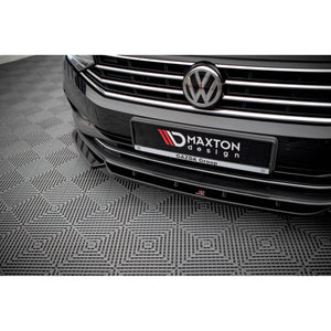 Maxton frontsplitter til Volkswagen Passat B8 Facelift – blank sort – billede 3 af 5