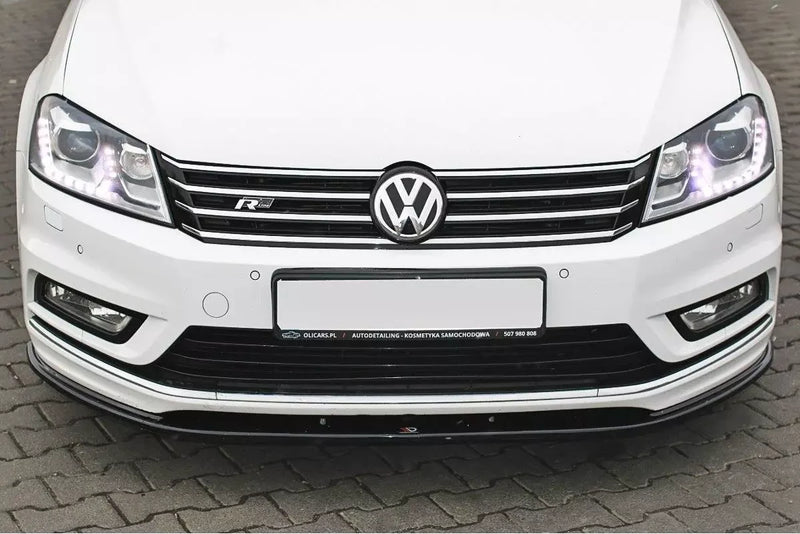 Maxton frontsplitter til Volkswagen Passat R-Line B7 – blank sort – billede 2 af 5