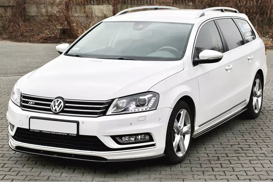 Maxton frontsplitter til Volkswagen Passat R-Line B7 – blank sort – billede 1 af 5