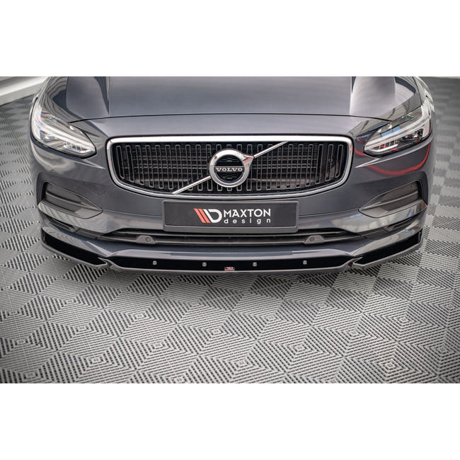 Maxton frontsplitter til Volvo V90 Mk2 – blank sort – billede 2 af 4