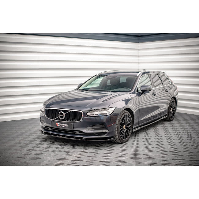 Maxton frontsplitter til Volvo V90 Mk2 – blank sort – billede 1 af 4