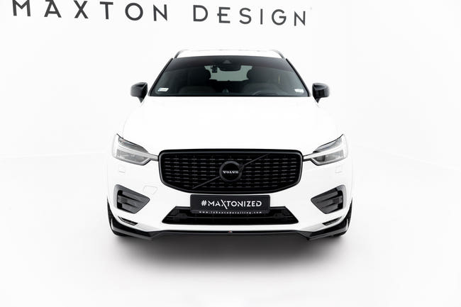 Maxton frontsplitter til Volvo XC60 Mk2 R-Design – blank sort – billede 2 af 5