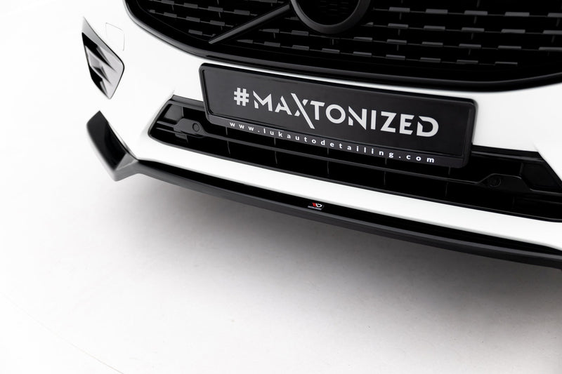 Maxton frontsplitter til Volvo XC60 Mk2 R-Design – blank sort – billede 3 af 5