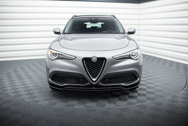 Maxton frontsplitter til Alfa Romeo Stelvio Mk1 – blank sort – billede 2 af 5