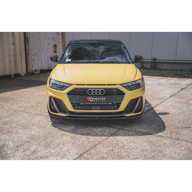 Maxton frontsplitter til Audi A1 S-Line GB – blank sort – billede 2 af 7