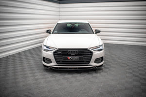 Maxton frontsplitter til Audi A6 C8 – blank sort – billede 2 af 5
