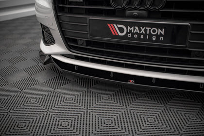 Maxton frontsplitter til Audi A6 C8 – blank sort – billede 3 af 5