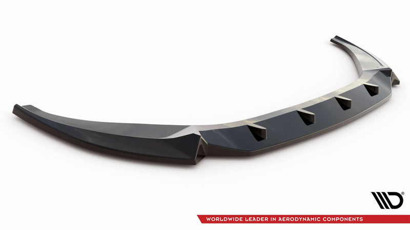 Maxton frontsplitter til Audi A6 C8 – blank sort – billede 4 af 5