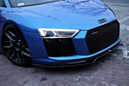 Maxton frontsplitter til Audi R8 Mk.2 – blank sort – billede 3 af 6