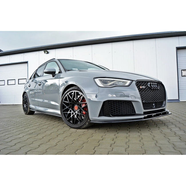 Maxton frontsplitter til Audi RS3 8V Sportback – blank sort – billede 1 af 5