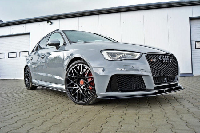 Maxton frontsplitter til Audi RS3 8V Sportback – blank sort – billede 1 af 5