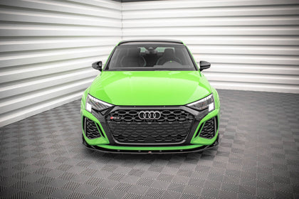 Maxton frontsplitter til Audi RS3 Sedan 8Y – blank sort – billede 2 af 6