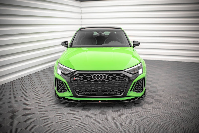 Maxton frontsplitter til Audi RS3 Sedan 8Y – blank sort – billede 2 af 6