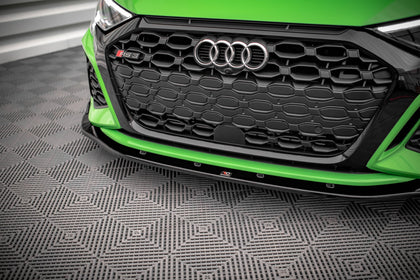 Maxton frontsplitter til Audi RS3 Sedan 8Y – blank sort – billede 3 af 6