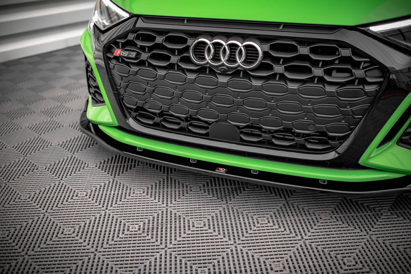 Maxton frontsplitter til Audi RS3 Sedan 8Y – blank sort – billede 3 af 6