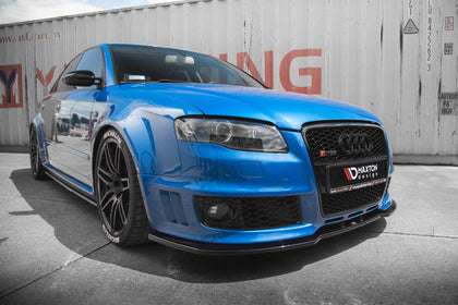 Maxton frontsplitter til Audi RS4 B7 – blank sort – billede 1 af 5