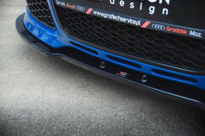 Maxton frontsplitter til Audi RS4 B7 – blank sort – billede 3 af 5
