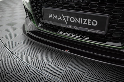 Maxton frontsplitter til Audi RS4 B9 – blank sort – billede 3 af 5