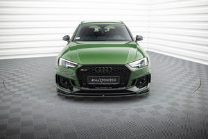 Maxton frontsplitter til Audi RS4 B9 – blank sort – billede 2 af 5