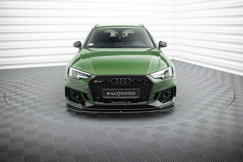 Maxton frontsplitter til Audi RS4 B9 – blank sort – billede 2 af 5
