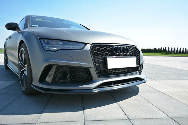 Maxton frontsplitter til Audi RS7 C7 – blank sort – billede 1 af 8