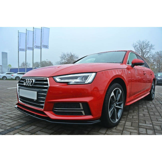 Maxton frontsplitter til Audi S4 / A4 S-Line B9 – blank sort – billede 1 af 6