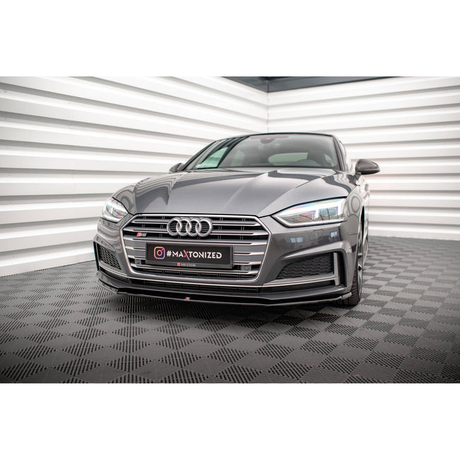 Maxton frontsplitter til Audi S5 / A5 S-Line F5 Coupe / Sportback – blank sort – billede 1 af 5
