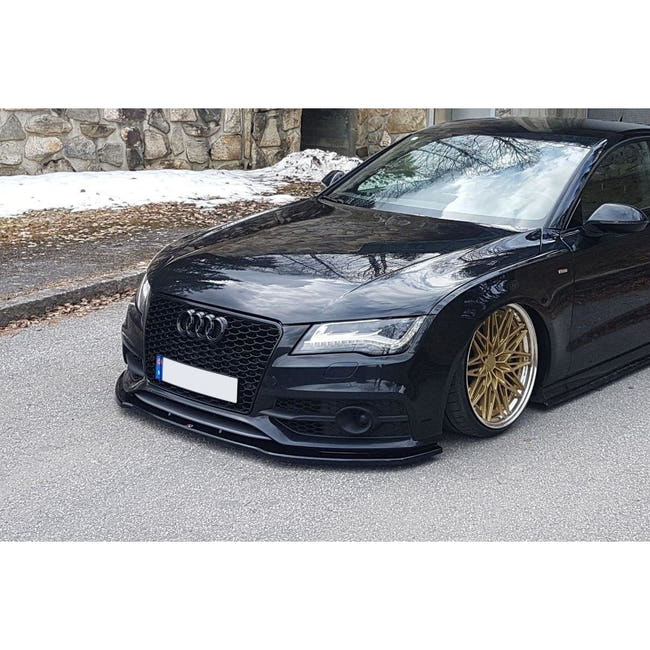 Maxton frontsplitter til Audi S7 / A7 S-Line C7 – blank sort – billede 1 af 6