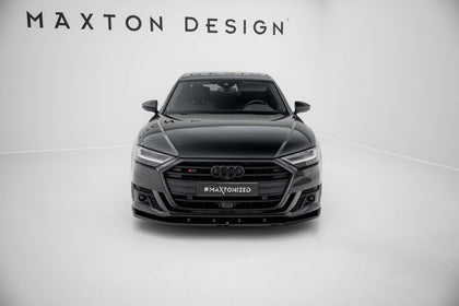 Maxton frontsplitter til Audi S8 / A8 S-Line D5 – blank sort – billede 2 af 6
